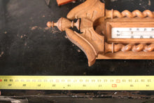 Load image into Gallery viewer, Vintage Carved Oak Barometer / Thermometer

