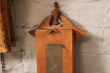 Load image into Gallery viewer, Vintage Carved Oak Barometer / Thermometer
