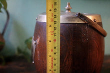 Load image into Gallery viewer, Vintage Oak and EPNS Barrel Shaped Ice Bucket
