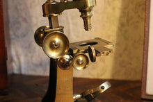 Load image into Gallery viewer, Antique 19th.C Brass Laboratory Microscope - Adie of London
