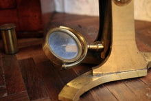 Load image into Gallery viewer, Antique 19th.C Brass Laboratory Microscope - Adie of London
