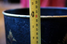Load image into Gallery viewer, Antique Painted Toleware Waste Paper Basket / Bin
