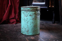 Load image into Gallery viewer, Green C.1930 Painted Storage Bin
