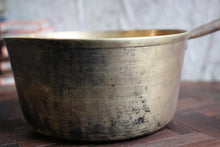 Load image into Gallery viewer, Antique Heavyweight Brass Saucepan - 8.25&quot;
