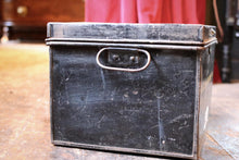 Load image into Gallery viewer, Antique Deed Box - Metal Storage Bin
