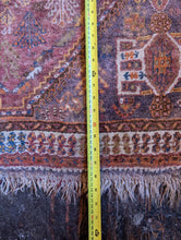 Load image into Gallery viewer, 69&quot;x48&quot; Vintage Hand Knotted Qashqai Wool Rug - 177 x 122cm
