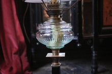 Load image into Gallery viewer, Duplex Ornate Brass and Glass Oil Lamp Lantern
