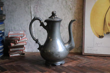 Load image into Gallery viewer, Antique Victorian Pewter Coffee Pot / Jug
