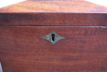 Load image into Gallery viewer, Antique Early Victorian Mahogany Tea Caddy
