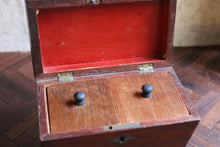 Load image into Gallery viewer, Antique Early Victorian Mahogany Tea Caddy
