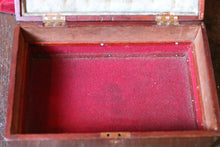 Load image into Gallery viewer, Antique Victorian Walnut Mahogany Wooden Sewing / Jewellery Box

