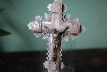 Load image into Gallery viewer, Vintage Freestanding Pewter Cross / Crucifix
