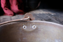 Load image into Gallery viewer, Large Antique Brass Fire Pot / Jam Pan / Plant Pot

