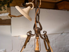 Load image into Gallery viewer, Antique Hexagonal Art Deco Hanging Ceiling Light Lantern
