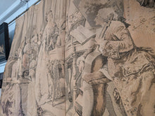 Load image into Gallery viewer, Antique French Woven Tapestry - Jacques Marchetti Parlor Scene
