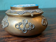 Load image into Gallery viewer, Antique 19th.C Micro Mosaic Gilt and Enamel Pill Box
