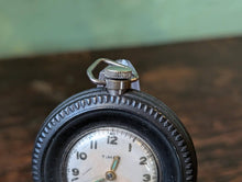 Load image into Gallery viewer, C.1955 Timex Tyre Key Ring Pocket Watch With Original St Christopher Coin Back
