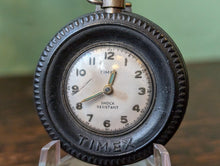 Load image into Gallery viewer, C.1955 Timex Tyre Key Ring Pocket Watch With Original St Christopher Coin Back
