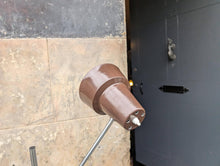 Load image into Gallery viewer, 1970&#39;s Floor Standing Brown Metal Reading Lamp
