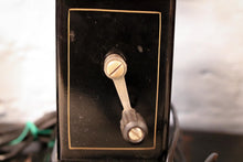 Load image into Gallery viewer, Antique C.1900 Black Jydsk Hand Crank Telephone
