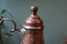 Load image into Gallery viewer, Vintage Middle Eastern Turkish Copper Dallah Coffee Pot
