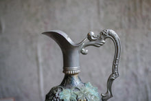 Load image into Gallery viewer, Vintage Italian Ceramic Pewter Carafe Wine Decanter - RIPROD VIETATA
