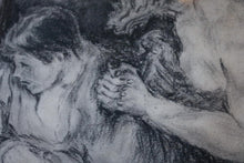 Load image into Gallery viewer, Antique Nativity Framed Engraving in Gilt Frame
