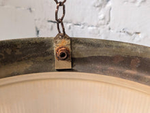 Load image into Gallery viewer, Vintage Art Deco Prismatic Holophane Ceiling Light
