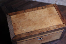 Load image into Gallery viewer, Antique Victorian Maple Tea Caddy
