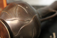 Load image into Gallery viewer, Pair of Antique Japanese Art Nouveau Bronze Vase&#39;s
