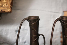 Load image into Gallery viewer, Pair of Antique Japanese Art Nouveau Bronze Vase&#39;s
