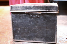 Load image into Gallery viewer, Antique Deed Box - Metal Storage Bin
