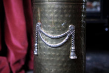 Load image into Gallery viewer, Vintage Arts &amp; Crafts Brass Umbrella / Walking Stick Stand
