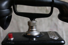Load image into Gallery viewer, Antique C.1900 Black Jydsk Hand Crank Telephone
