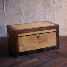 Load image into Gallery viewer, Antique Victorian Maple Tea Caddy
