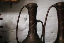 Load image into Gallery viewer, Pair of Antique Japanese Art Nouveau Bronze Vase&#39;s
