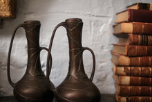 Load image into Gallery viewer, Pair of Antique Japanese Art Nouveau Bronze Vase&#39;s
