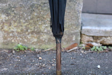 Load image into Gallery viewer, Antique Victorian Black Silk Parasol / Umbrella
