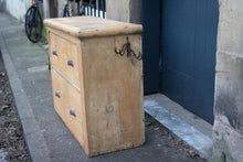 Load image into Gallery viewer, Antique Victorian Pitch Pine Chest of Drawers
