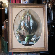 Load image into Gallery viewer, Michelangelo Meucci Hanging Game Birds Oil on Board Painting
