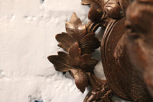 Load image into Gallery viewer, Antique 19th Century Swiss Black Forest Carved Mounted Deer / Ibex Head Coat Hook
