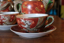Load image into Gallery viewer, C.1950 Vintage Japanese Moriage Porcelain Tea Set
