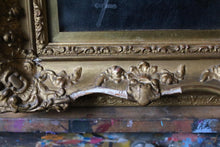 Load image into Gallery viewer, Antique Oil Painting of a Nun in Gilt Gesso Frame
