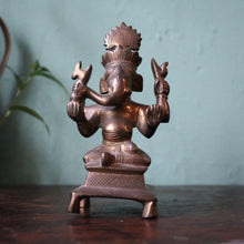 Load image into Gallery viewer, Antique Early 20th.C Indian Ganesha Bronze Statue Figurine
