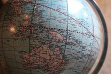 Load image into Gallery viewer, Antique C.1920 Art Deco Chrome Terrestrial Globe Webber Costello Co.
