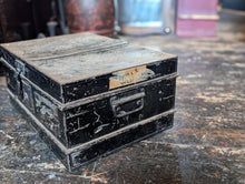 Load image into Gallery viewer, Antique Deed Box - Metal Storage Bin
