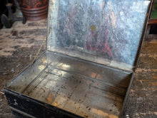 Load image into Gallery viewer, Antique Deed Box - Metal Storage Bin
