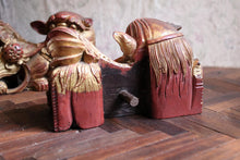 Load image into Gallery viewer, Vintage Chinese Teak Dog of Foo Carving
