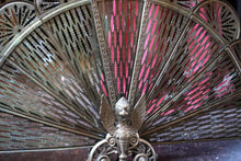 Load image into Gallery viewer, Vintage Peacock Brass Firescreen
