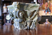 Load image into Gallery viewer, 19th Century Neoclassical Carved Limestone Corinthian Column Capital
